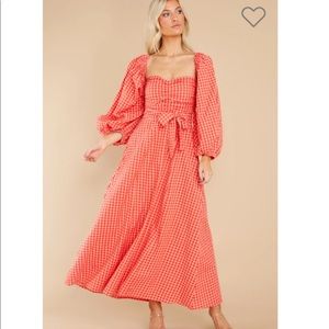 Sundress brand Emilia Gingham Fall Long Dress